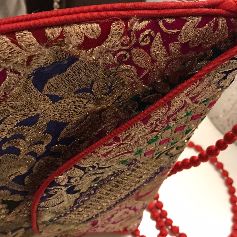 Handmade envelope clutch embroidered banjara bag - Picture 5 of 6